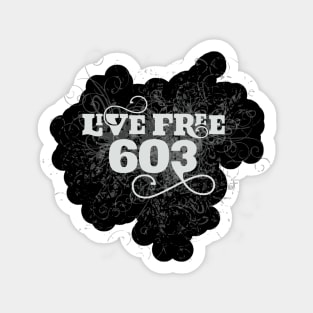 Live Free 603 Sticker